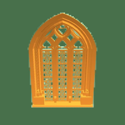 gotisch window gubbins 3d modelle download realität wolke 3d print model - Mito3D