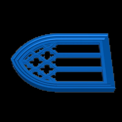 gótico janela 3d modelos baixar crialidade nuvem 3d print model - Mito3D