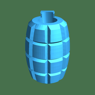 Grenade tondeuse 3d print model - Mito3D