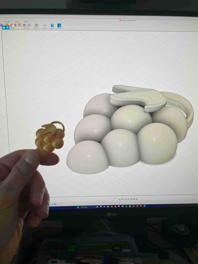 grain raisin porte clés 3d modèles télécharger créalité nuage 3d print model - Mito3D