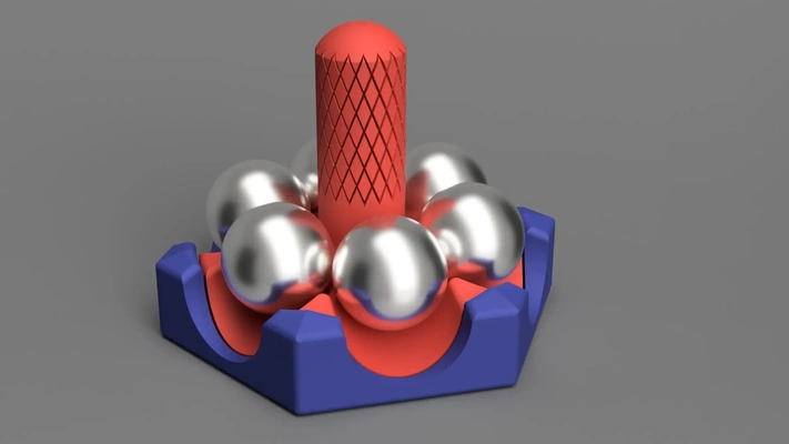 gravitrax spinner starter 6 balls 3d models download creality cloud 3d print model - Mito3D