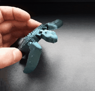 ótimo tartaruga articulado flexi reptiliano 3d print model - Mito3D