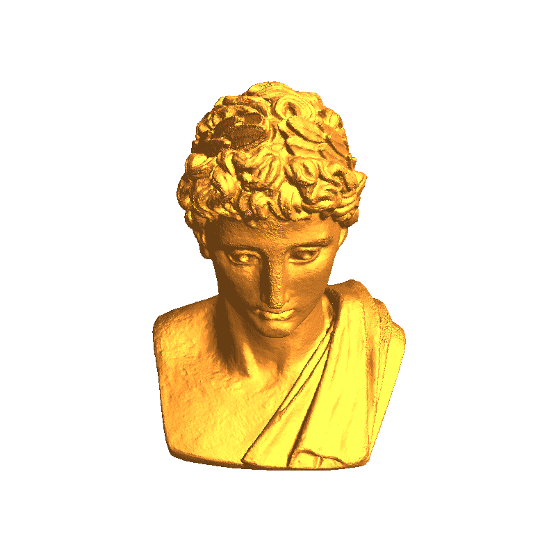 griego busto masculino caracteres 3D print model - Mito3D