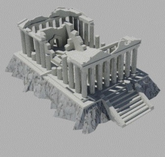 greek ruins Sculptures & Cultural Relics 3d print model - Mito3D