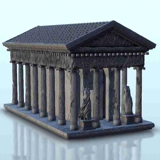 grego têmpora 1 miniaturas martelo guerra terreno cenário histórico edifícios 3d print model - Mito3D