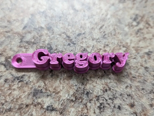 gregory porte clés 3d modèles télécharger créalité nuage 3d print model - Mito3D