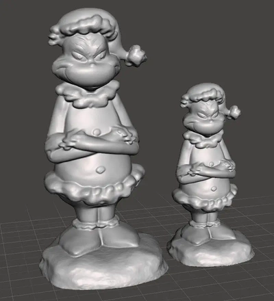 grinch 3 boyutları heykel 3d modeller indir creality bulut ev dekor 3d print model - Mito3D