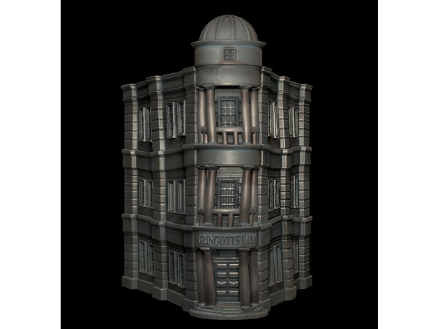 Gringotts 3d Modelle download Realität Wolke Architektur Landschaft 3D print model - Mito3D