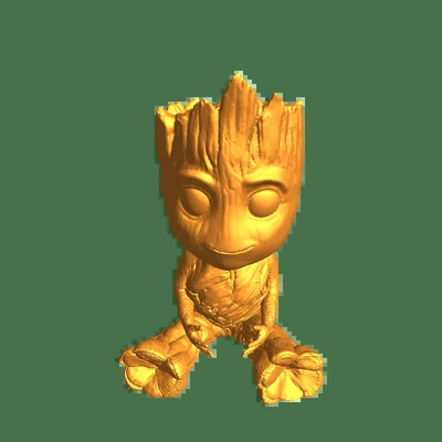 groot 3d modelos baixar crialidade nuvem 3d print model - Mito3D