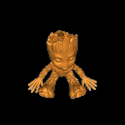 groot 3d modelos baixar crialidade nuvem 3d print model - Mito3D