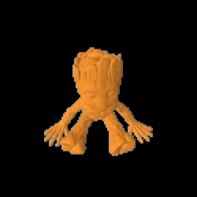 groot 3d modelos baixar crialidade nuvem 3d print model - Mito3D