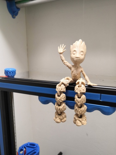 groot articulated 3d models download creality cloud fictional characters 3d print model - Mito3D