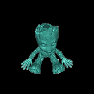 groot llavero 3d modelos descargar crealidad nube 3d print model - Mito3D