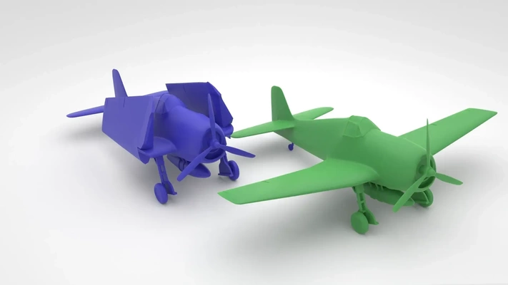 grumman f6f hellcat modelli 3d scarica creality nube 3d print model - Mito3D