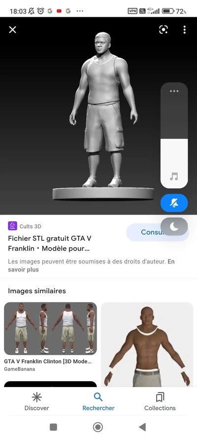 gta franklin 3d modèles télécharger créalité nuage 3d print model - Mito3D