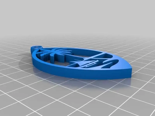 guam joint porte clés 3d modèles télécharger créalité nuage 3d print model - Mito3D