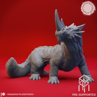 guard drake - tabletop miniature pre-supported stl Monsters 3d print model - Mito3D