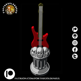 guitarra pedestal indefenso 3d modelos descargar crealidad nube tablero juego 3d print model - Mito3D