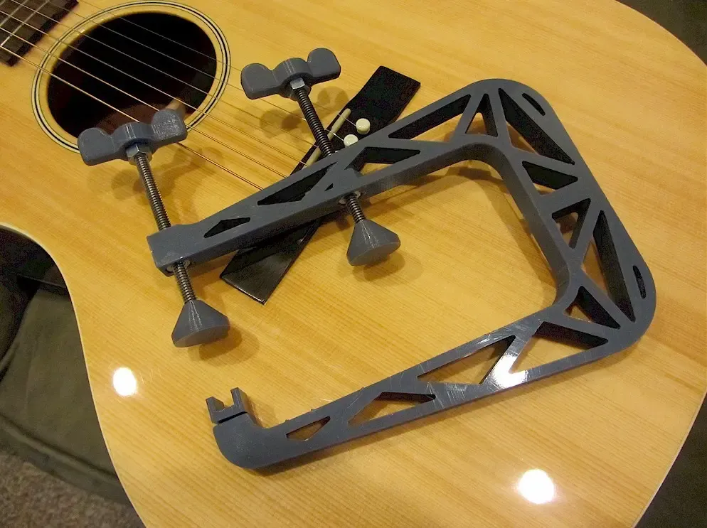 guitare réparation rosace serrer 3d modèles télécharger créalité nuage 3D print model - Mito3D