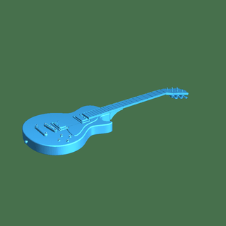 guitarra musicale strumenti 3d print model - Mito3D