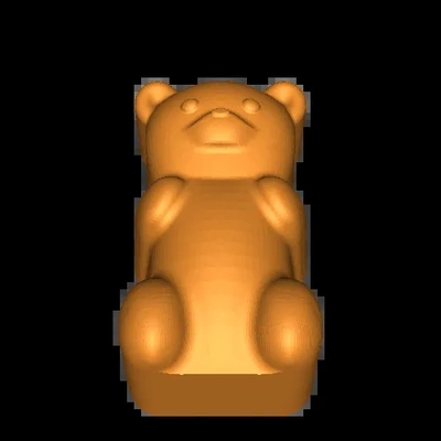 pegajoso oso 3d modelos descargar crealidad nube 3d print model - Mito3D