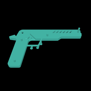 pistolet 3d modèles Télécharger créalité nuage jouets Jeux 3d print model - Mito3D