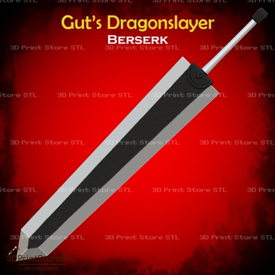 guts dragonslayer sword cosplay berserk - stl file 3d models download creality cloud toys & games 3d print model - Mito3D