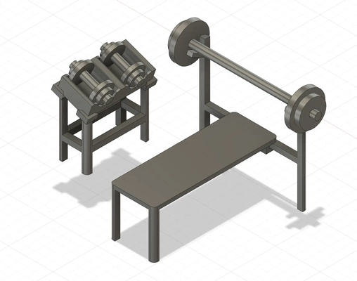 fitnessstudio spielmobil 3d modelle download realität wolke 3d print model - Mito3D