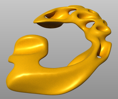 giroide colgante pendiente 3 Moda 3d print model - Mito3D