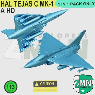 hal tejas mk 1 áspid style 3d modelos descargar crealidad nube 3d print model - Mito3D