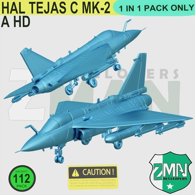 hal tejas mk 2 áspid style b 3d modelos descargar crealidad nube 3d print model - Mito3D