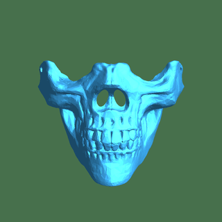 half skull mask 3d models download creality cloud Masks & Helmets 3d print model - Mito3D