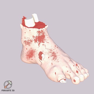 halloween bloody foot Characters 3d print model - Mito3D