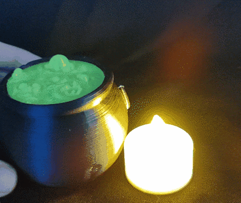 halloween cauldron lamp 3d models download creality cloud lighting 3d print model - Mito3D