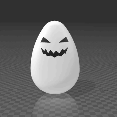 halloween uovo 3d modelli scarica creality nube 3d print model - Mito3D