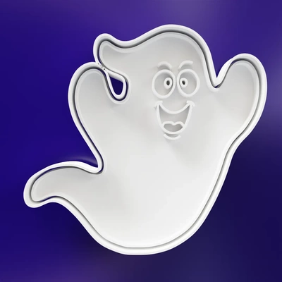 halloween ghost cookie cutter 3d models download creality cloud foods 3d print model - Mito3D