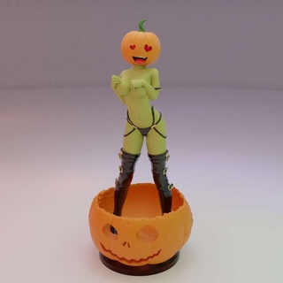 halloween jacqueline o' lantern figurine pumpkin girl Characters 3d print model - Mito3D
