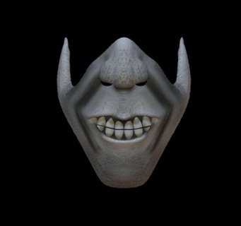 Halloween masque mode 3d print model - Mito3D