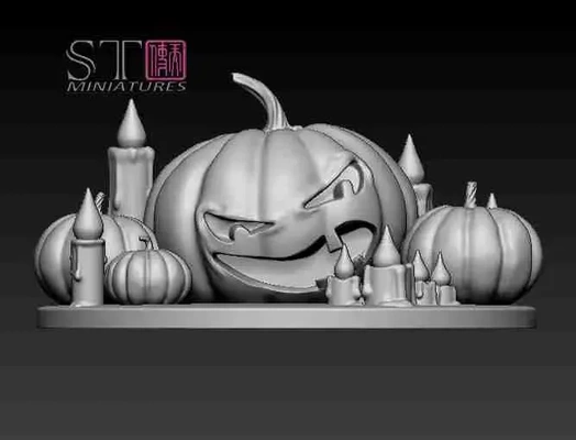 halloween zucca piatto 3d modelli scarica creality nube 3d print model - Mito3D