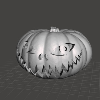Halloween zucca lanterna scansione personaggi 3d print model - Mito3D