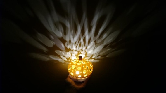 halloween pumpkin lantern Lighting 3d print model - Mito3D