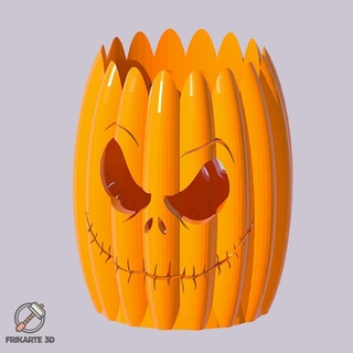 Halloween citrouille stylo titulaire soutien Ménage 3d print model - Mito3D