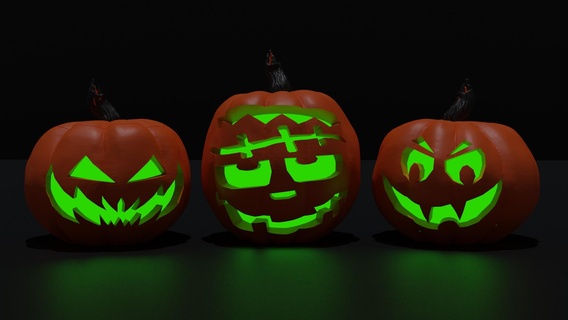 halloween pumpkins Household 3d print model - Mito3D