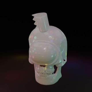 Bruxas crânio mascarar 3d print model - Mito3D