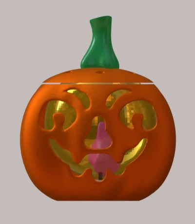 halloween thé lumière citrouille 3d modèles télécharger créalité nuage 3d print model - Mito3D