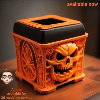 halloween tissues box 3d models download creality cloud 3d print model - Mito3D