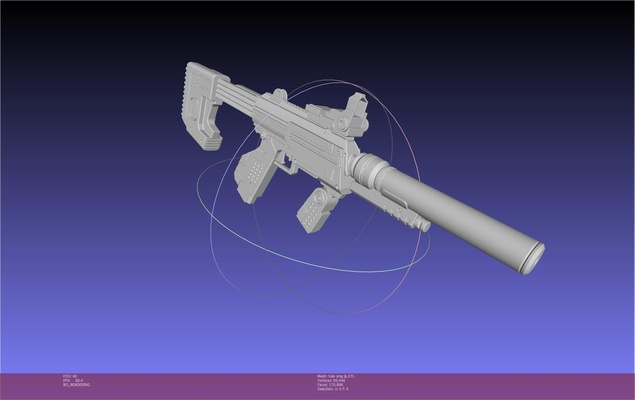 halo odst smg basic model 3d models download creality cloud toy guns 3d print model - Mito3D