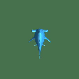 cabeça martelo Tubarão peixes 3d print model - Mito3D