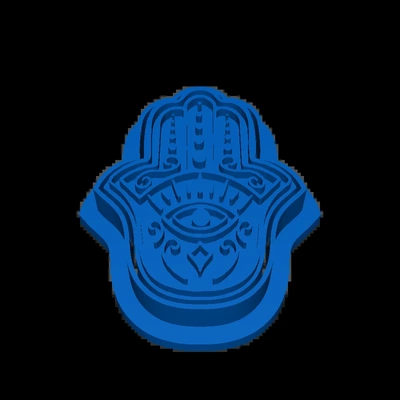 hamsa hand 3d modelle download realität wolke 3d print model - Mito3D