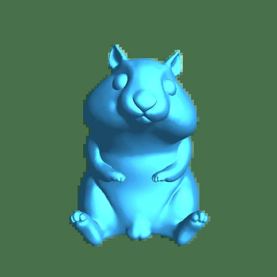 hamster 3d modèles télécharger créalité nuage 3d print model - Mito3D